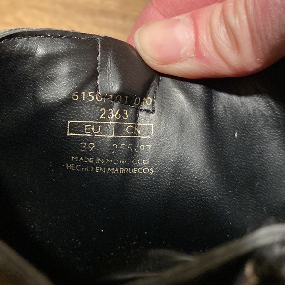 ZARA basic collection combat boots w zippers size 39 - never worn outside - Picture 9 of 14